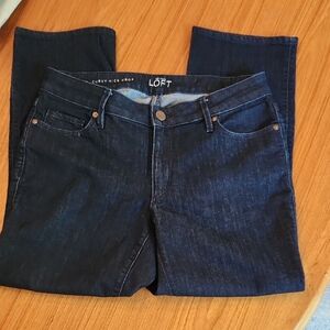 LOFT Women's Ankle Jeans - Deep Blue